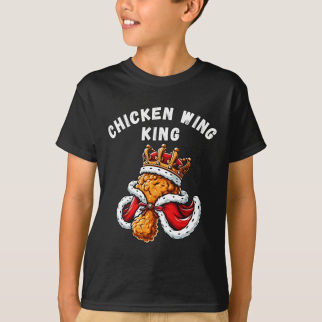 T-shirt Amusante aile de poulet Roi Bbq Aile de poulet Gra (Devant)