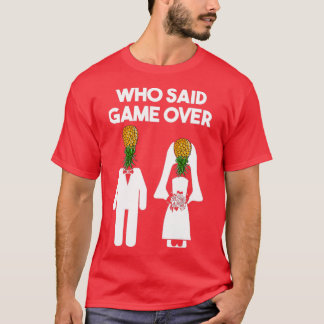 T-shirt Amusante ananas Swinger cadeau Mariage mariée Groo