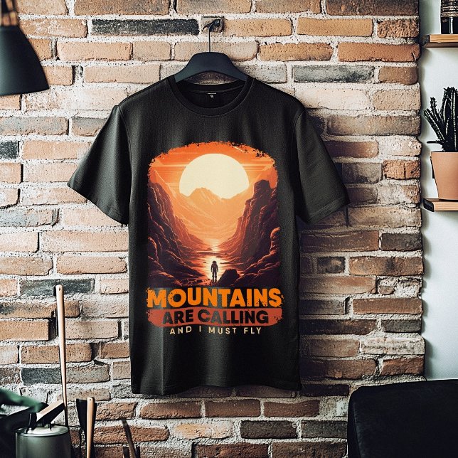 T-shirt Amusante Astronomie Montagne Mars (Funny Mountain Astronomy Lover Mars Mountains T-Shirt)