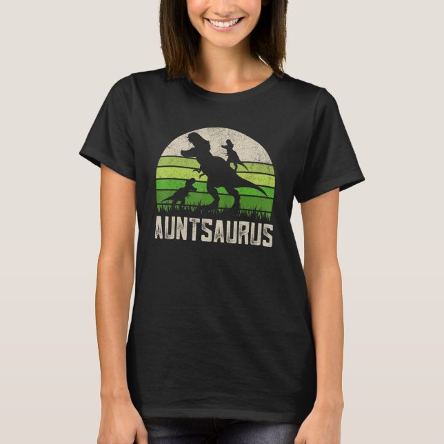 T-shirt Amusante Auntsaurus T Rex Chemises, Dinosaur Aunty (Devant)