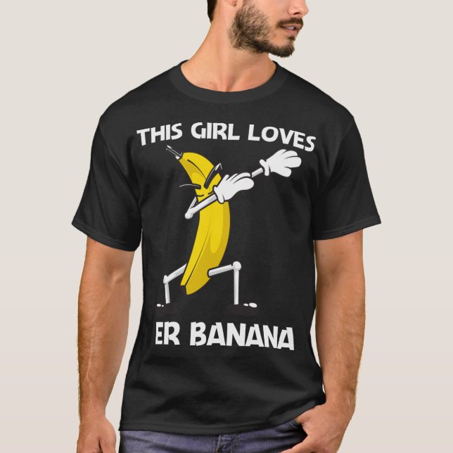 T-shirt Amusante Banane Art Pour Les Filles Berry Fruit Sm (Devant)