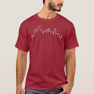 T-shirt Amusante Bière Artisanale Heartbeat Lover Concepti