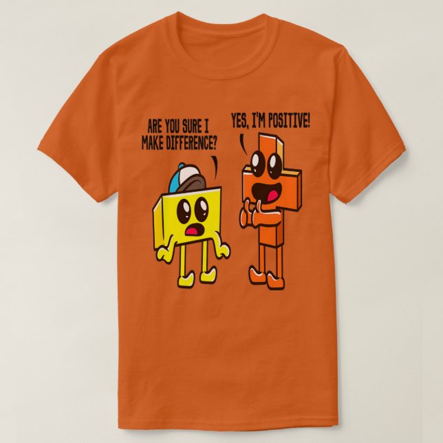 T-shirt Amusante blague mathématique (Design devant)