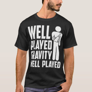 T-shirt Amusante Broken Arm Design Pour Hommes Femmes Elbo
