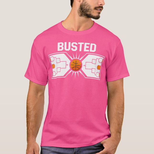 T-shirt Amusante Busted Bracket Conception du tournoi de b (Devant)