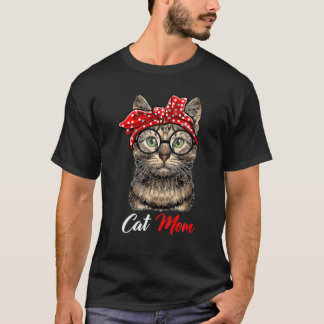 T-shirt Amusante Chat Maman Amoureux de les chats Cute Kit