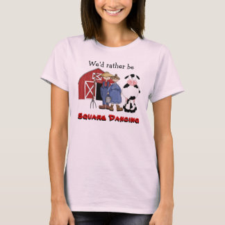 T-shirt Amusante chemise Carré Dancing Farmers