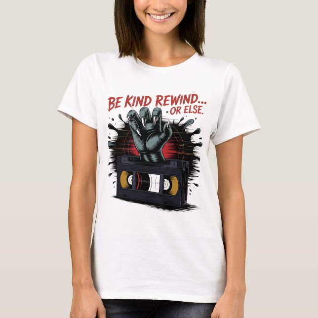 T-shirt Amusante Chemise de fête d'Halloween, Rétro 80s Ve (Devant)