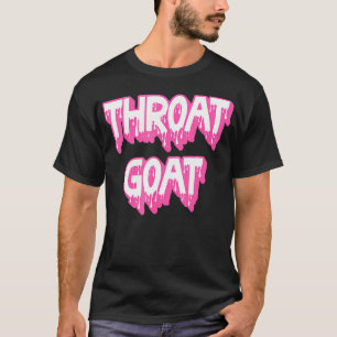 T-shirt Amusante Chèvre rose Throat Humour adulte Sarcasti