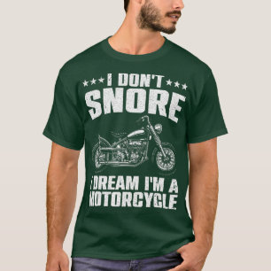 T-shirt Amusante Conception De Moto Pour Hommes Femmes Mot