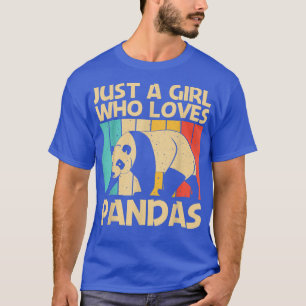 T-shirt Amusante Conception De Panda Pour Filles Femmes Pa