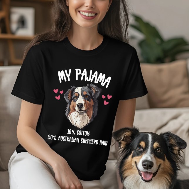 T-shirt Amusante conception de pyjama de chien berger aust (Créateur téléchargé)