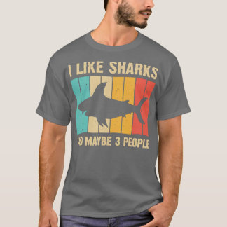 T-shirt Amusante conception de requin pour enfants Hommes 