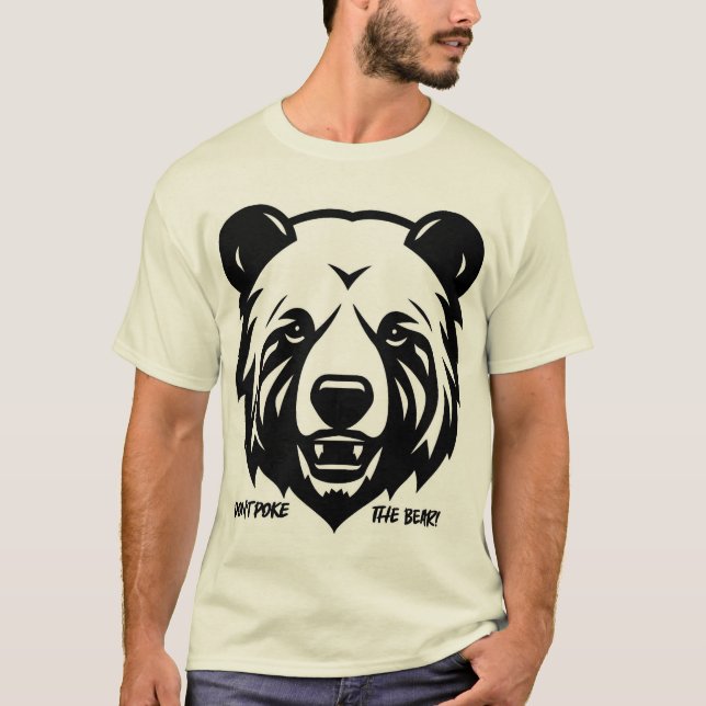 T-shirt Amusante conception d'ours (Devant)