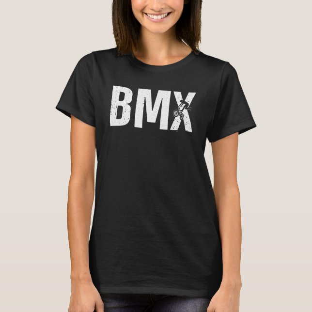 T-shirt Amusante Conception Vélo BMX Hommes Femmes Jeunes  (Devant)