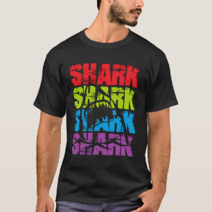 T-shirt Amusante Conception Vintage de requin pour le dort