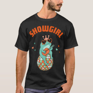 T-shirt Amusante Danseuse de Music-hall Grenouille Jouant 