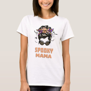 T-shirt Amusante Éffrayante Mama Halloween
