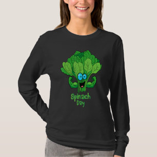 T-shirt Amusante épinards de la journée nationale des épin