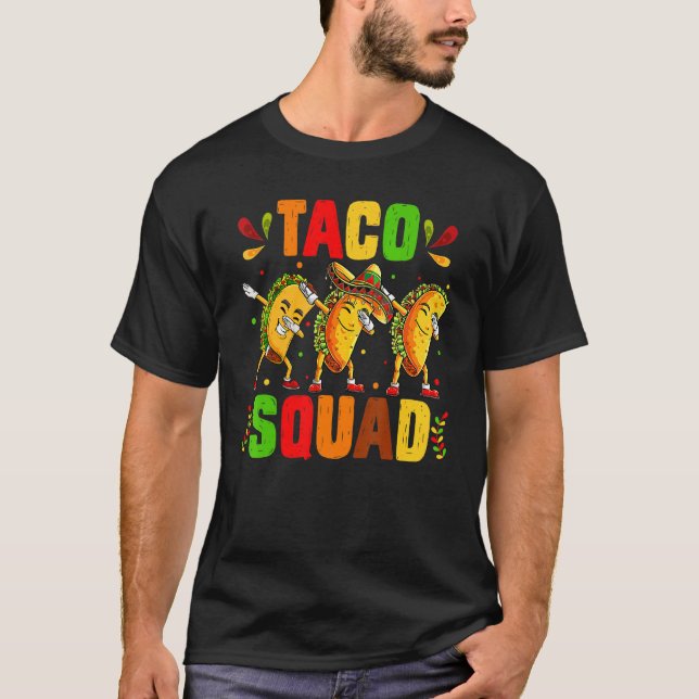 T-shirt Amusante Équipe Taco Cuisine mexicaine Famille d'a (Devant)
