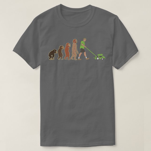 T-shirt Amusante évolution d'un jardinier (Design devant)