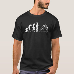 T-shirt Amusante Évolution D'Un Motocycliste Motocycliste
