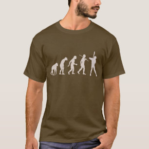 T-shirt Amusante Évolution Personnalisable Du Baseball Hu