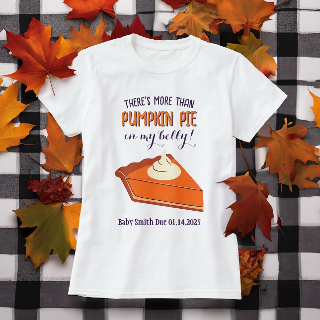T-shirt Amusante Faire-part de grossesse Thanksgiving (Créateur téléchargé)