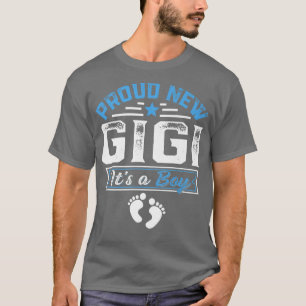 T-shirt Amusante Famille Fier Nouveau Gigi C'est un garçon