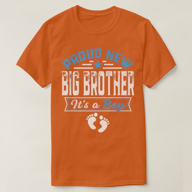 T-shirt Amusante Famille Fier Nouveau Grand Frère C'est un (Design devant)