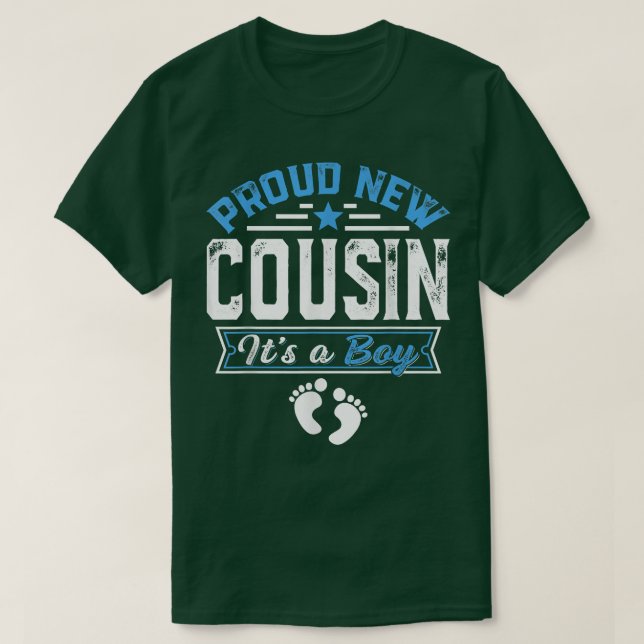 T-shirt Amusante Famille Fière Nouveau Cousin C'est un gar (Design devant)