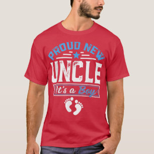 T-shirt Amusante Famille Fière Nouveau Oncle C'est un garç