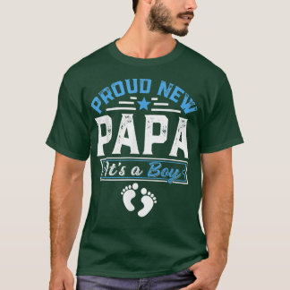 T-shirt Amusante Famille Fière Nouveau Papa C'est un garço