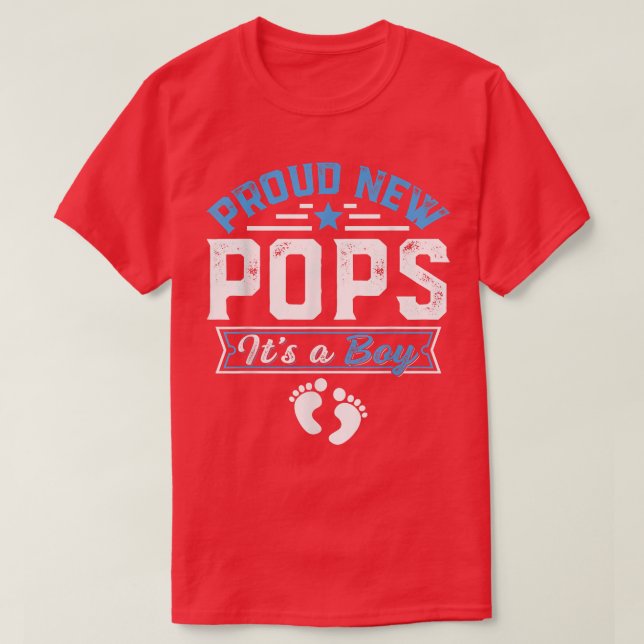 T-shirt Amusante Famille Fière Nouveaux Pops C'est Un Garç (Design devant)