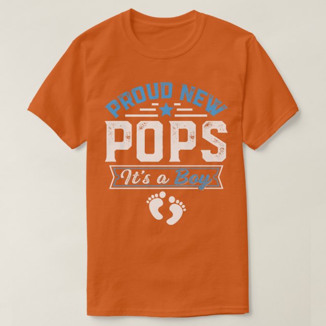 T-shirt Amusante Famille Fière Nouveaux Pops C'est Un Garç (Design devant)