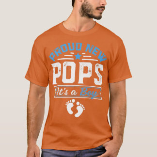 T-shirt Amusante Famille Fière Nouveaux Pops C'est Un Garç