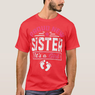T-shirt Amusante Famille Fière Nouvelle Soeur C'est une fi