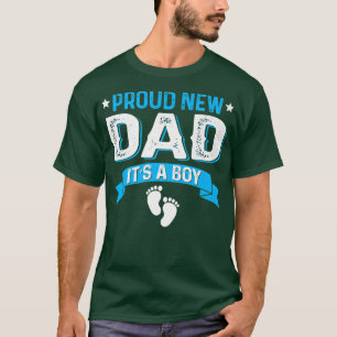 T-shirt Amusante Famille Genre Révèle Fier Nouveau Papa C'
