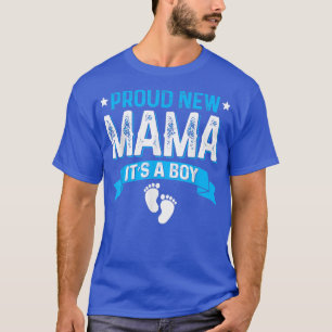 T-shirt Amusante Famille Genre Révéler Fier Nouvelle Maman