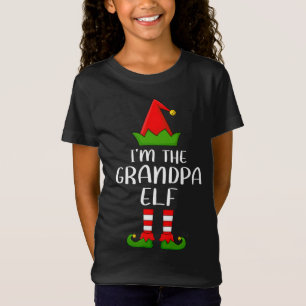 T-Shirt Amusante Famille Je suis le grand-père Elf Christm