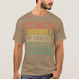 T-shirt Amusante fille amatrice de jeux vidéo rétro sur co