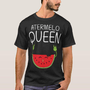 T-shirt Amusante Fond De Pastèque Pour Femmes Maman Frui D