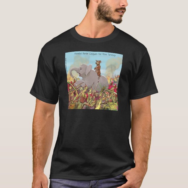 T-shirt Amusante Hannibal Barca conquiert la terre (Devant)