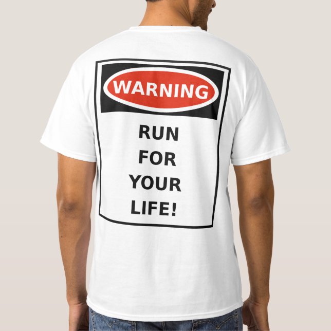 T-shirt Amusante inspirante course ou chemise de course (Dos)