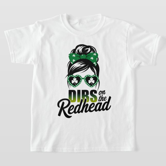 T-shirt Amusante Irlandaise fille Shamrock Jour de la Sain (Poser)