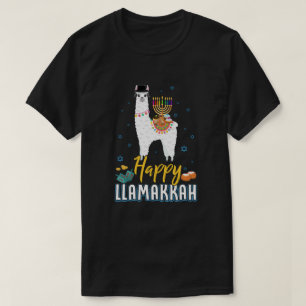 T-shirt Amusante Llamakkah Hanoukka Llama