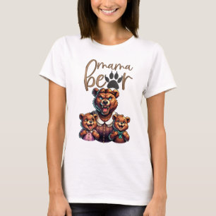 T-shirt Amusante Mama Bear Cubs