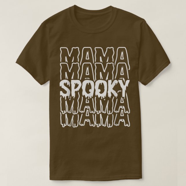T-shirt Amusante maman Éffrayante maman Éffrayante Hallowe (Design devant)