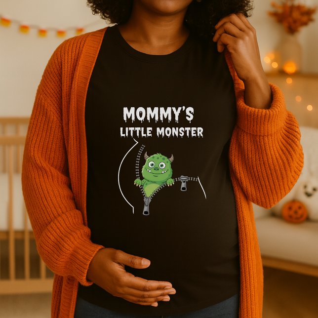 T-shirt Amusante maman Petit Monstre Peekaboo Enceinte (Créateur téléchargé)