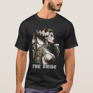 T-shirt Amusante Mariée Le Monster Frankenstein Éffrayant